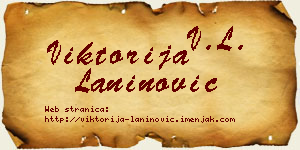 Viktorija Laninović vizit kartica